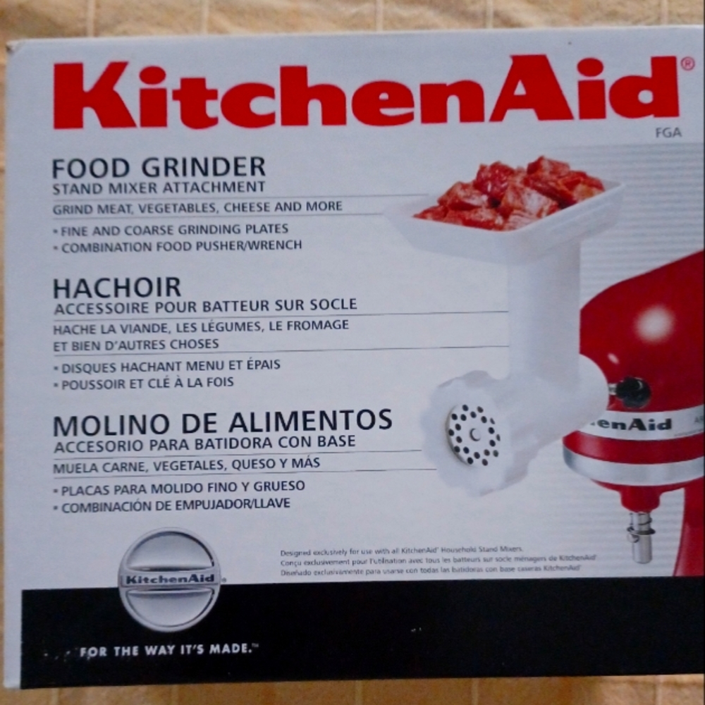 New, unused Kitchen Aid Meat Grinder